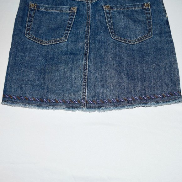 NEW Gymboree Frayed Denim Jean Skirt/Skort w/Adj. Waist & Built-In Short… - Picture 5 of 12